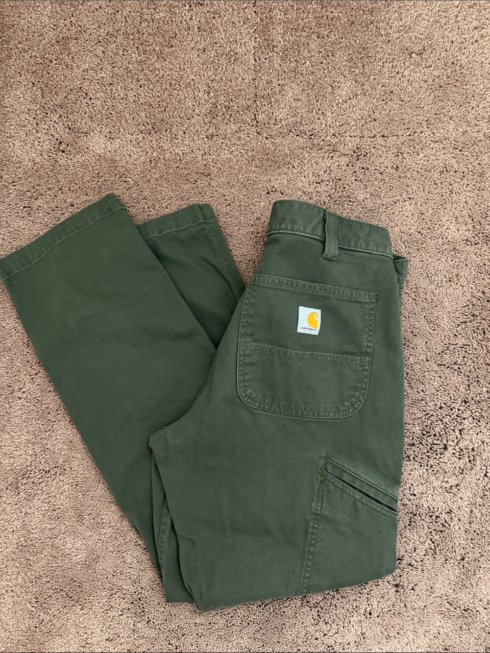 Carhartt Men’s Olive Green Cargo Work Pants